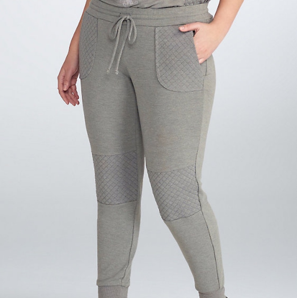 REBEL WILSON FOR TORRID QUILTED JOGGER PANTS